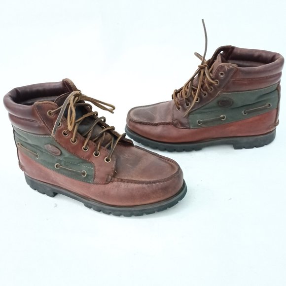 Timberland Shoes Rare Oldschool Timberland Leather And Canvas Lace